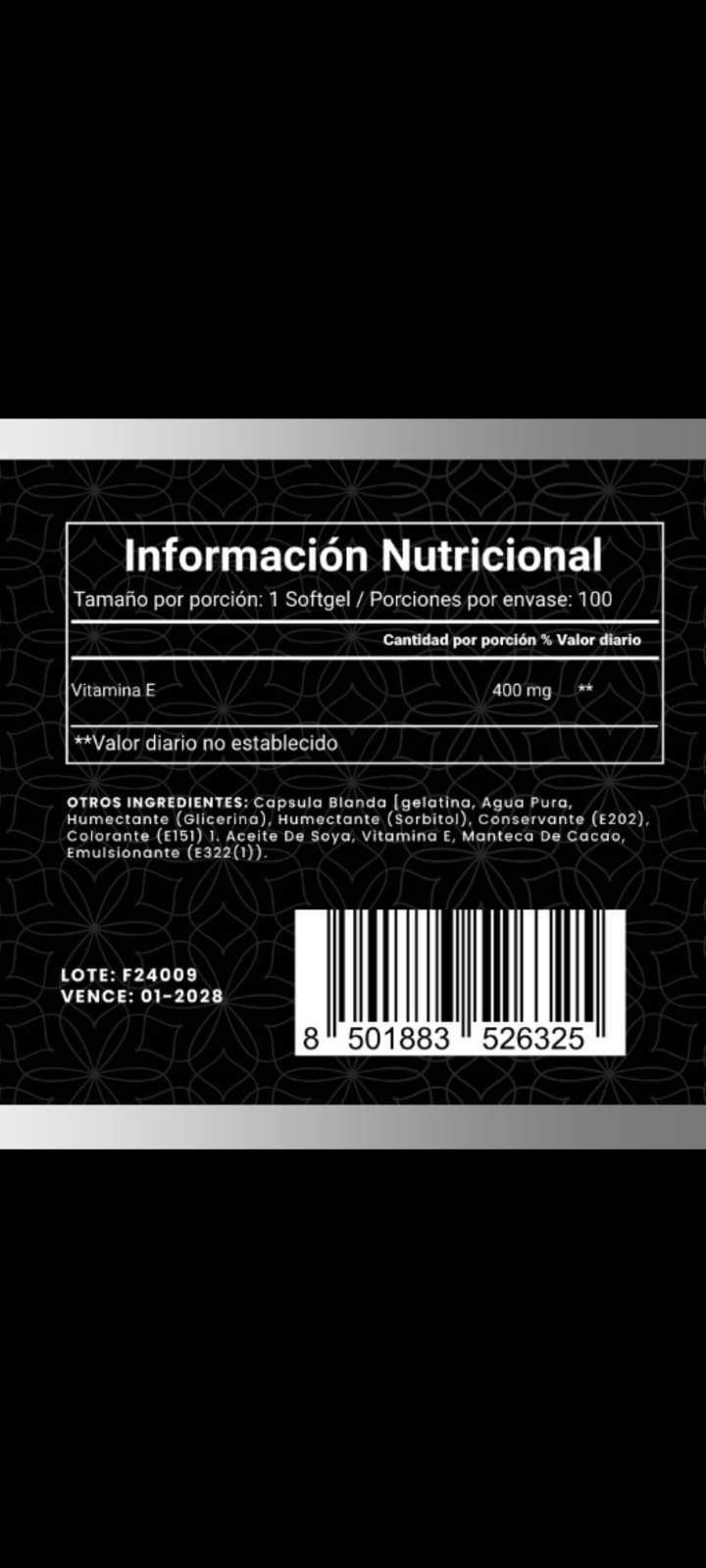 Miniatura 2 de Vitamina E * 1000 mg garden of life